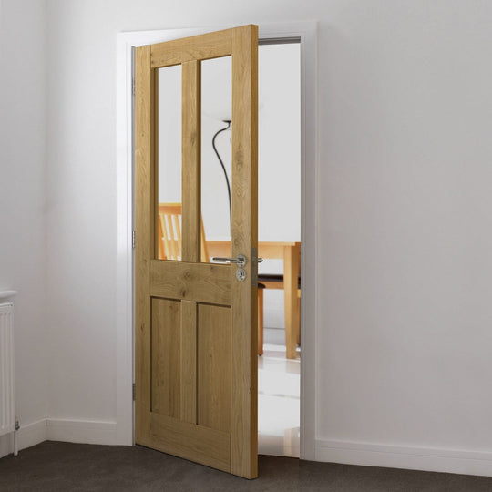 Rustic Oak Shaker Glazed Internal Door