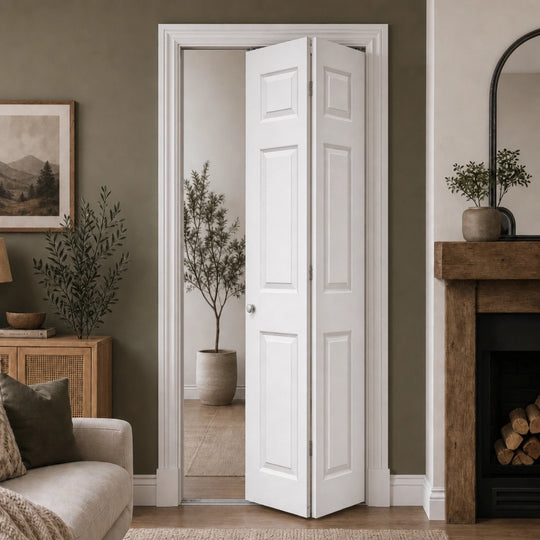 Regency White Textured Moulded Bifold