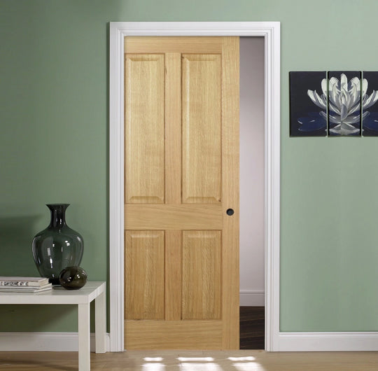Elegance Oak Regency Pocket Door Set
