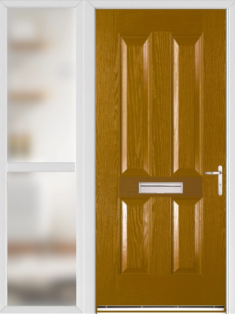 Richmond Oak External Fire Doorset with Sidelight