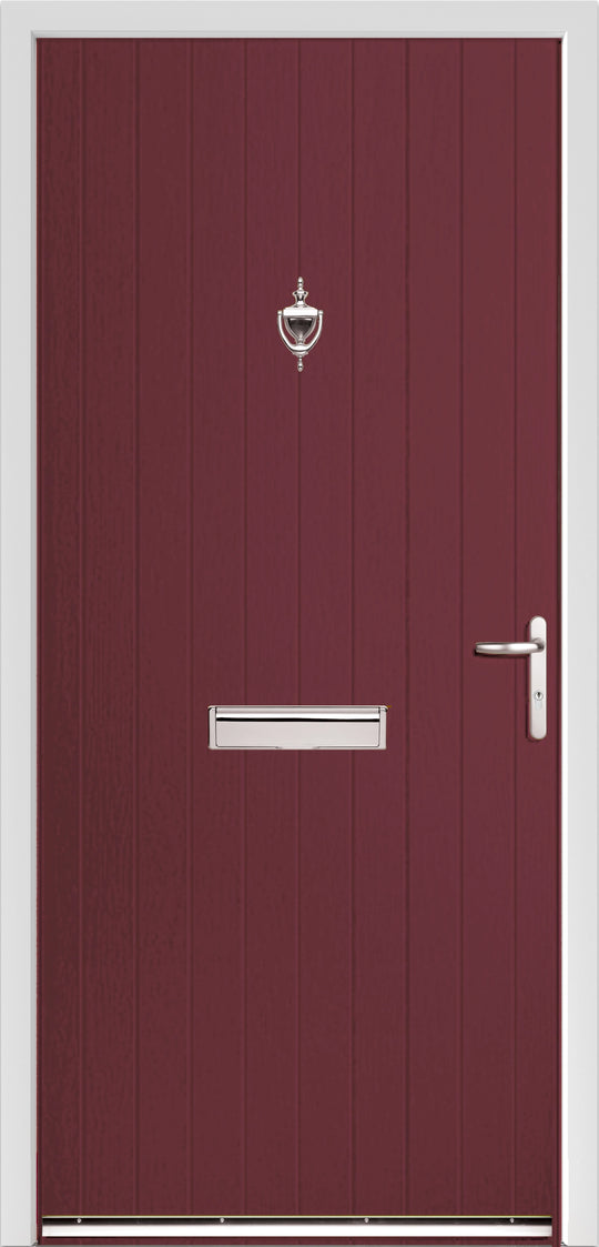 Rosewood Tongue and Groove External Fire Door Set