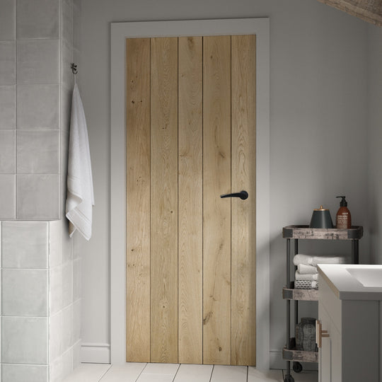 Rustic Oak Ledged Door