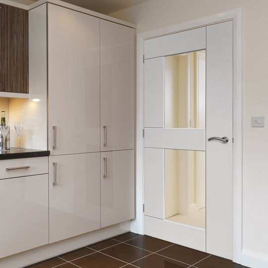 Contemporary White Eccentro Glazed