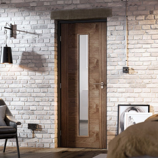 Sofia Walnut Clear Glazed Internal Door