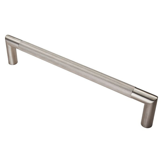 Satin Stainless Mitred Knurled Pull Handle 320mm