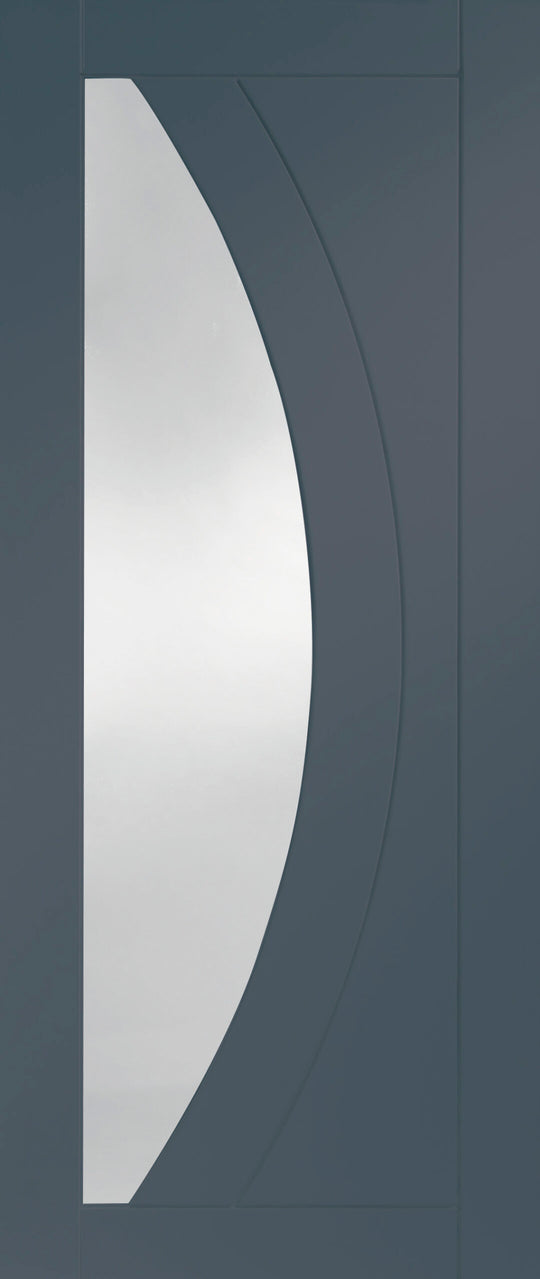 Salerno Custom Colour Clear Glazed Internal Door