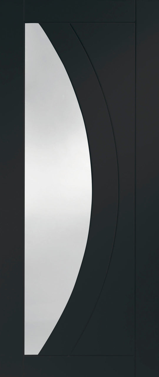 Salerno Custom Colour Clear Glazed Fire Door