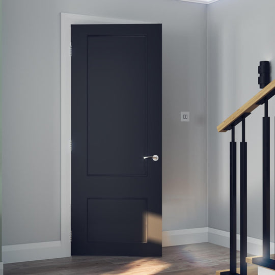 Sandringham 2 Panel Black Internal Door