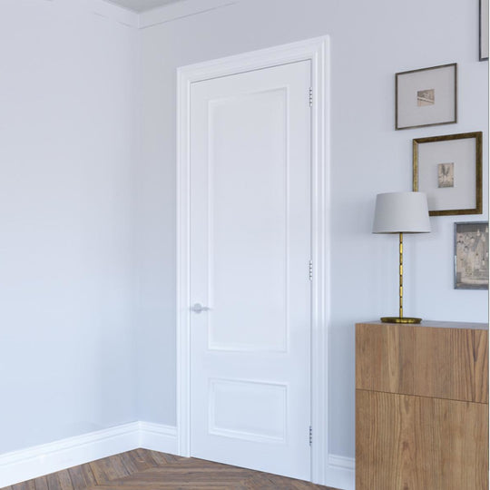Sandringham 2 Panel White Primed Fire Door