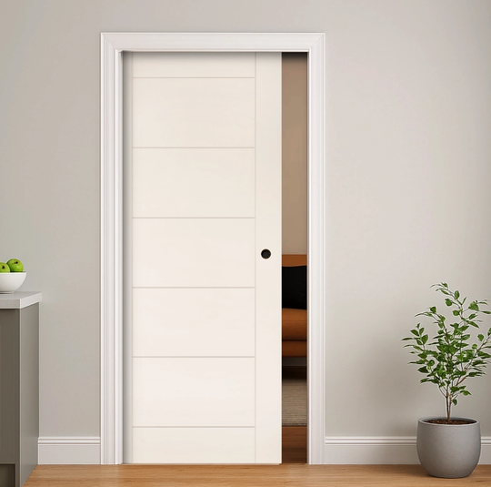 Seville White Pocket Door Set