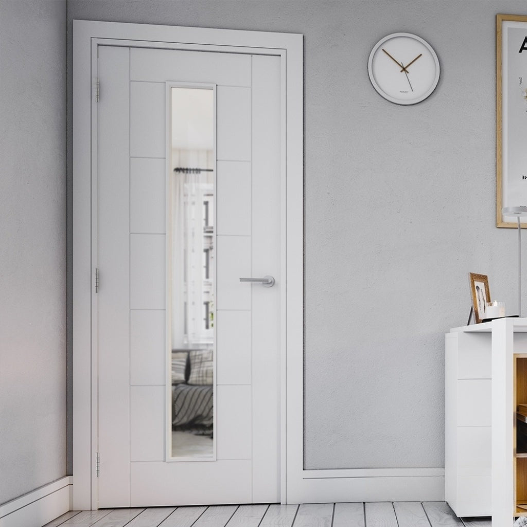 Seville White Glazed Door White Glazed Door Emerald Doors