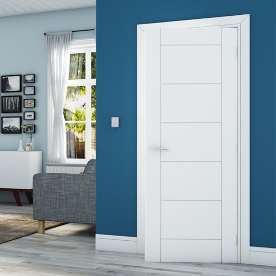 Seville White Fire Door