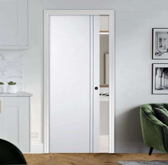 Sierra Blanco Pocket Door Set
