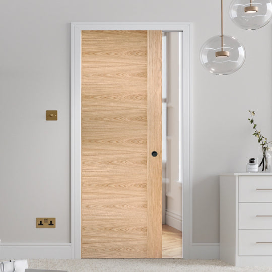 Oak Sofia Pocket Door Set