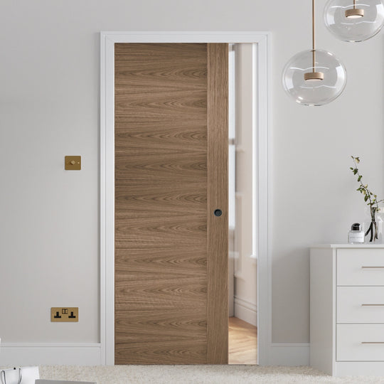Sofia Walnut Pocket Door Set