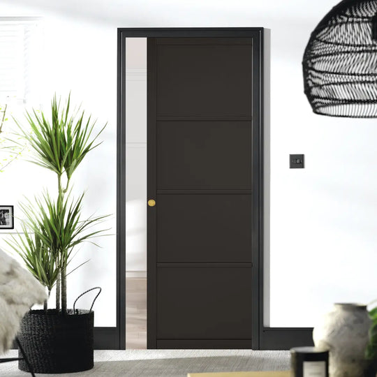 Soho Black 4P Pocket Door System