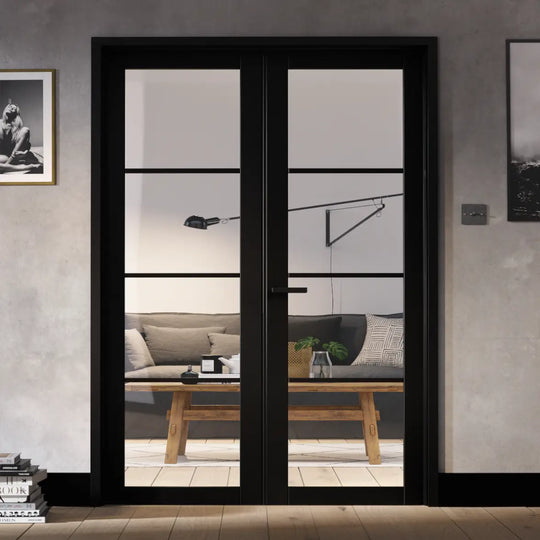 Black Soho W4 Room Divider