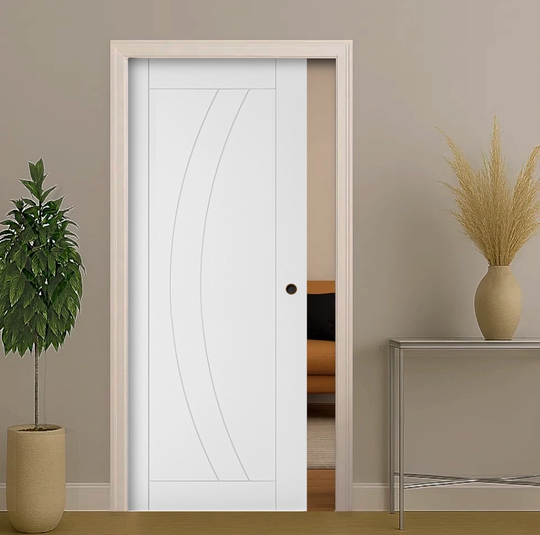 Ravello White Pocket Door Set