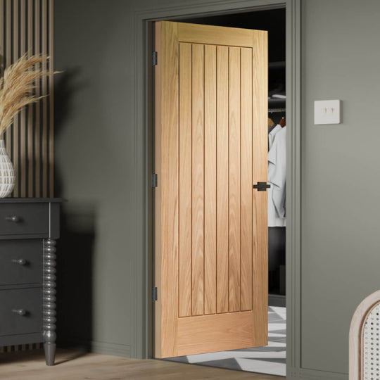 Suffolk Essential Oak Fire Door Fully Finished
