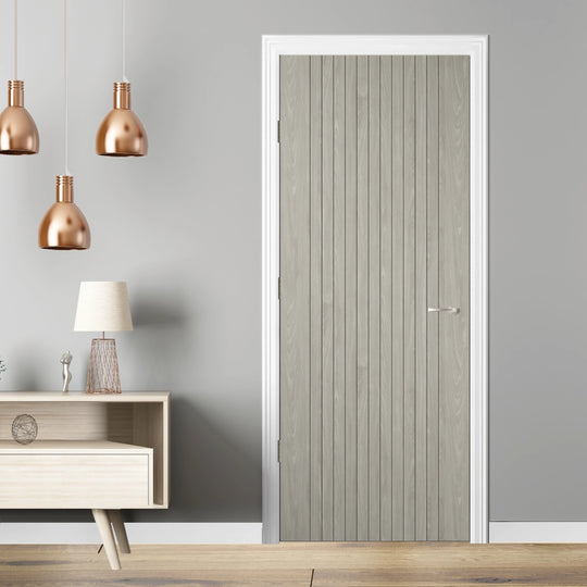 Sydney Light Grey Laminate Fire Door