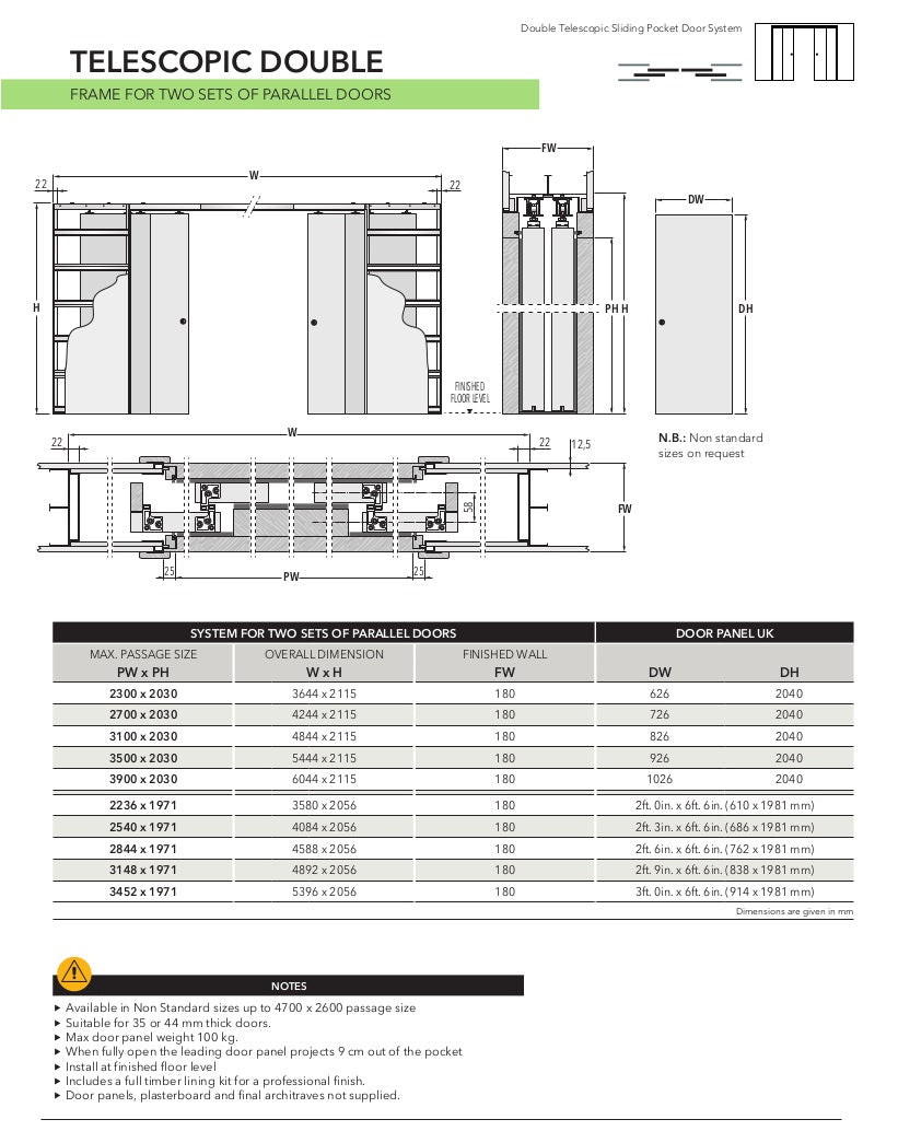 Color Light System Mexicano Oak 1 Light Glazed 4 Door Telescopic Pocket Door System ...