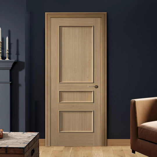 Oak Toledo 3 Panel Internal Fire Door
