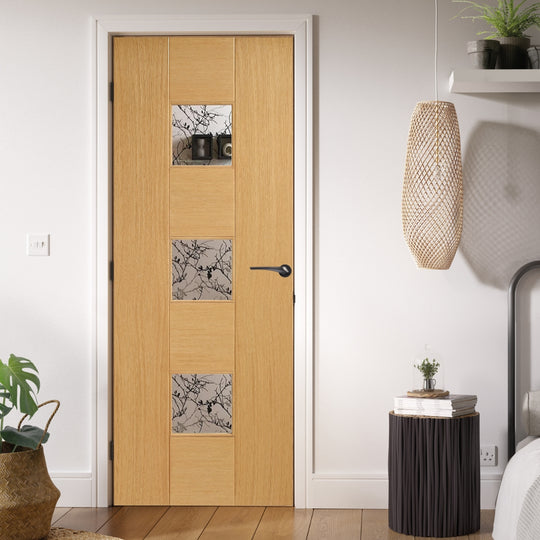 Catalonia Oak Glazed Internal Door