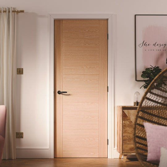 Contemporary Oak 6006 Internal Fire Door