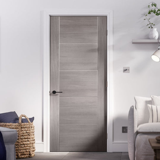 VANCOUVER LIGHT GREY LAMINATE FIRE DOOR