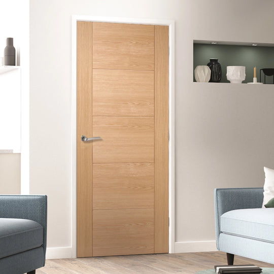 Contemporary Oak 6500 Fire Door