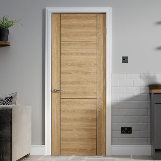 Vancouver Oak Laminate Fire Door