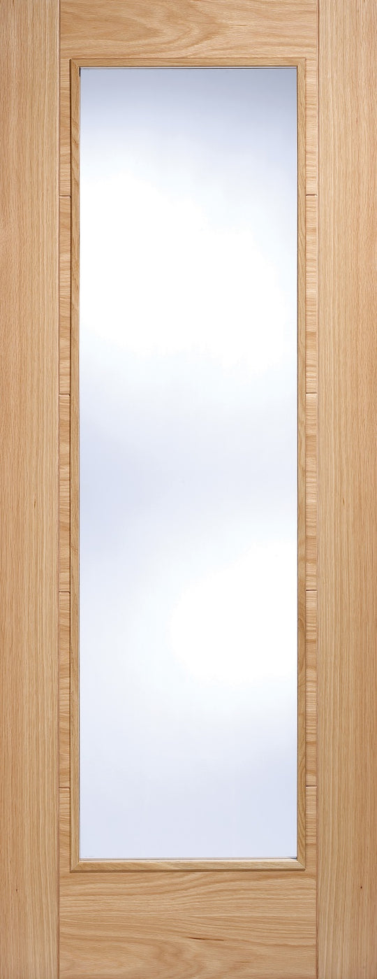 Contemporary Oak 6006 1L Glazed Fire Door