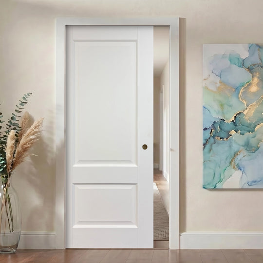Vermont White Pocket Door Set