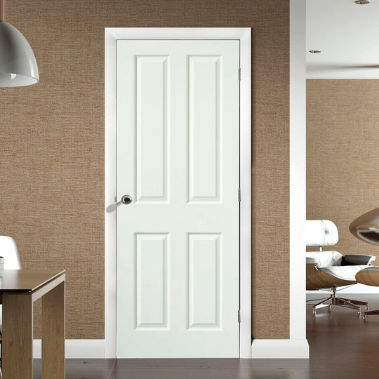 Victorian White 4 Panel Fire Door