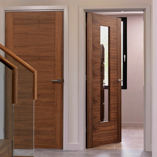 Mistral Walnut Glazed Door