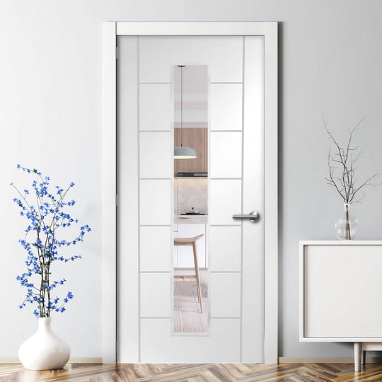 Palermo White 1L Clear Glazed Door