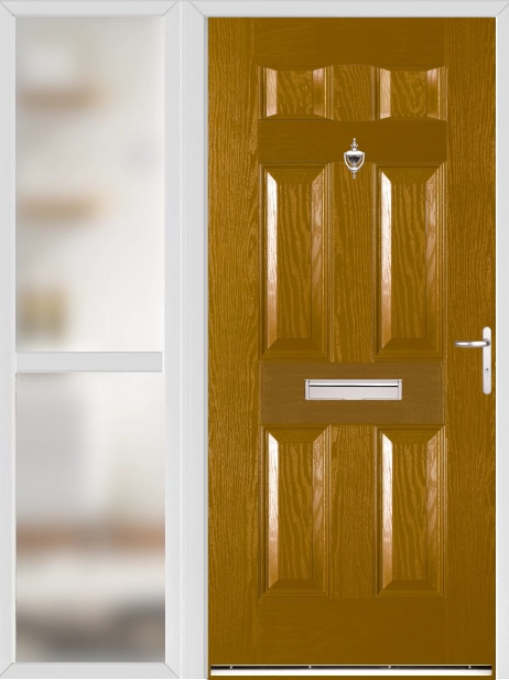 Warwick Oak External Fire Doorset with Sidelight