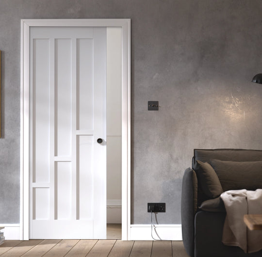 Coventry White Pocket Door Set