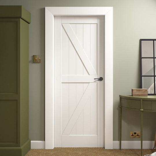 White Cottage Ledged Internal Door