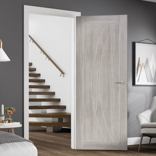 White Grey Laminate Salerno Door