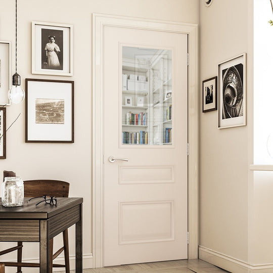 Windsor White Clear Glazed Fire Door