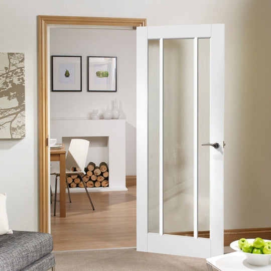Worcester Clear Glazed White Door