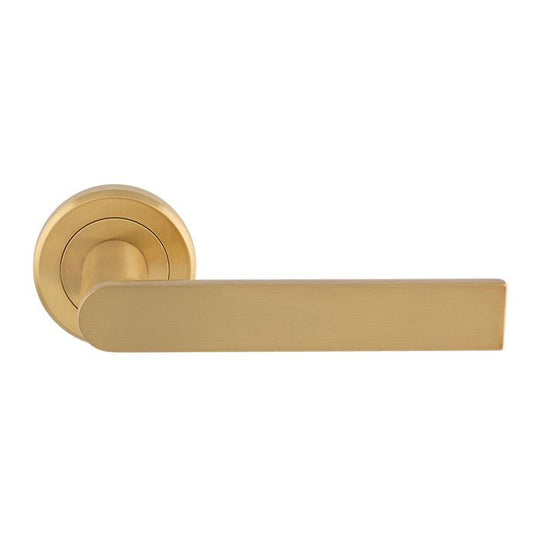 Edge Lever on Rose Satin Brass