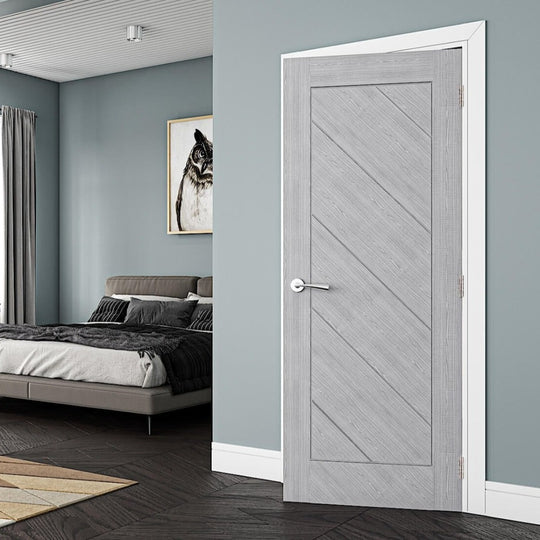Torino Light Grey Ash Fire Door