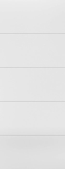 Santandor White 5 Panel Pocket Door Set