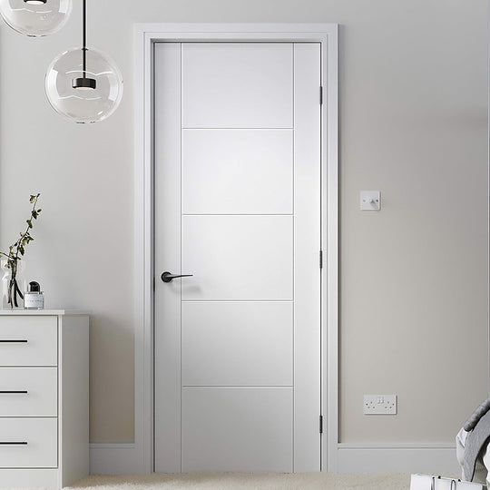 Contemporary 6500 White Fire Door