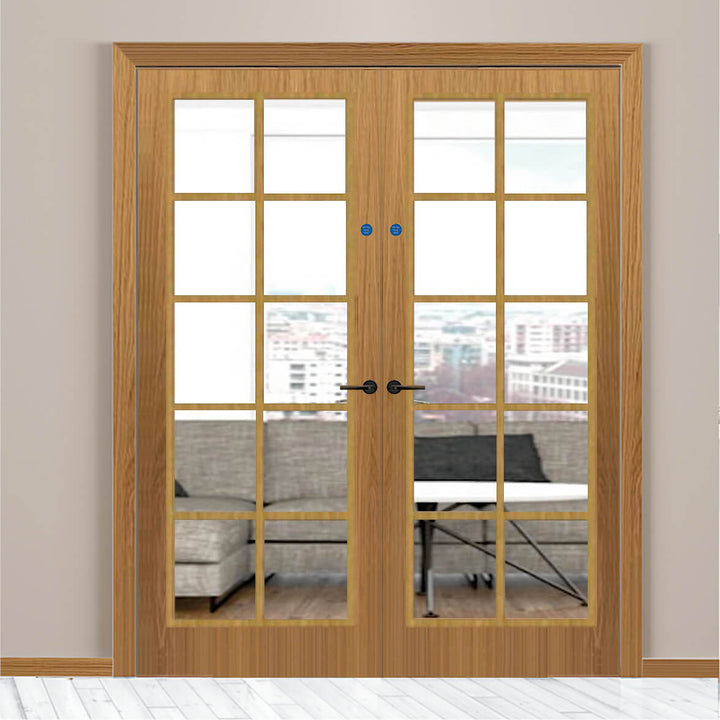 Custom Made Fire Door HBO8 Oak Pair