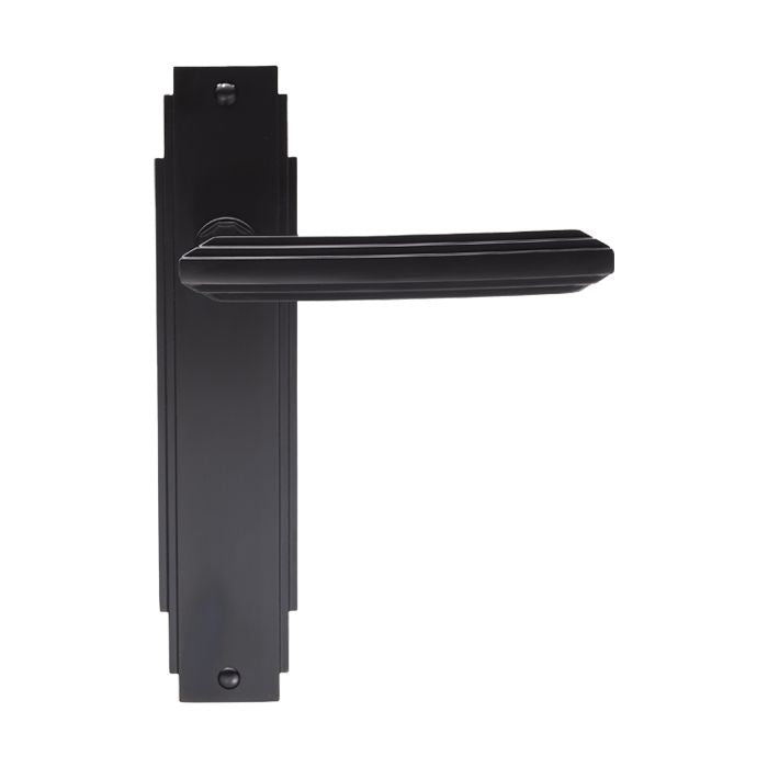 Deco Lever on Matt Black Latch