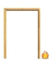 Softwood Fire Door Frame Double Doors