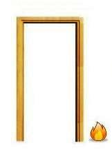 Solid Oak Single Fire Door Frame 